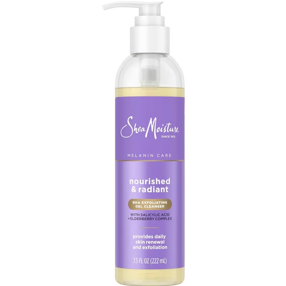 2 PACK Shea Moisture Nourished & Radiant Gel Cleanser 7.5oz
